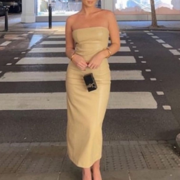 Zara Dresses & Skirts - Zara dress faux leather